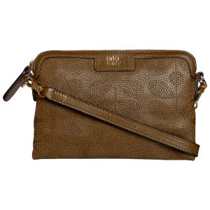 Orla Kiely Women's Sixties Stem Punched Leather Poppy Bag - Olive