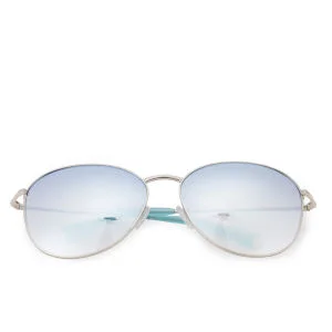 Matthew Williamson Mirror Lens Aviator Sunglasses - Jade