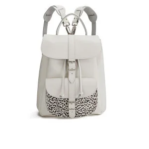 Grafea Wild at Heart Leather Backpack - White Image 1