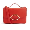 Lulu Guinness Leather Edie Small Leather Cross Body Bag - Red - Image 1