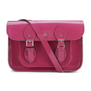 The Cambridge Satchel Company 11 Inch Patent Leather Satchel - Orchid Image 1
