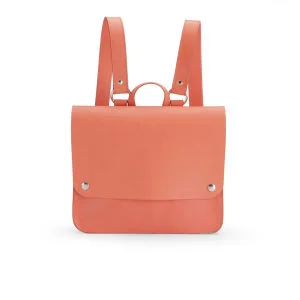 Kate Sheridan 'Made In England' Popper Leather Rucksack - Peach