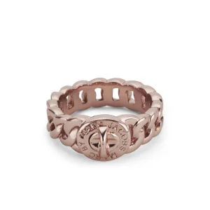 Marc by Marc Jacobs Small Katie Chunky Chain Ring - Rose Gold Image 1