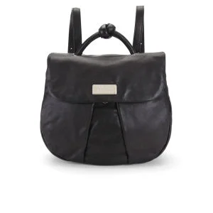 Marc by Marc Jacobs Pleat Front Marchive Leather Backpack - Black Image 1