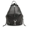 Rebecca Minkoff Julian Leather Backpack - Black - Image 1