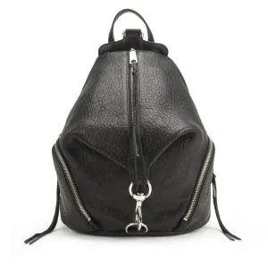 Rebecca Minkoff Julian Leather Backpack - Black Image 1
