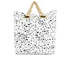 Lulu Guinness Hug and Hold Spot Candy Leather Tote Bag - Black/White - Image 1