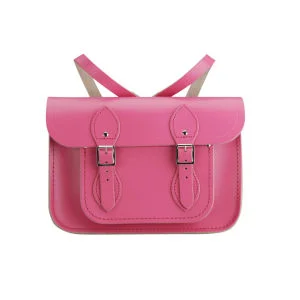 The Cambridge Satchel Company 11 Inch Leather Satchel Backpack - Orchid