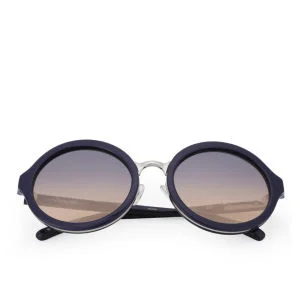 3.1 Phillip Lim Round Acetate Sunglasses - Navy Image 1