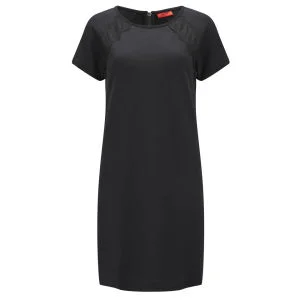 HUGO Women's Dimena Lace Insert Dress - Black
