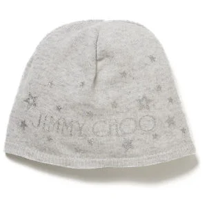 Jimmy Choo Women's Knit Star Hat - Silver Image 1