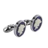 Paul Smith Accessories Men's Queen Cameo Cufflinks - Purple - Image 1