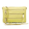 Rebecca Minkoff Women's Mini 5 Zip Leather Cross Body Bag - Pale Yellow - Image 1