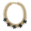 Marc by Marc Jacobs Palm Choker Necklace - Gold/Green - Image 1