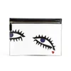 Lulu Guinness Eyes Naomi Leather Clutch Bag - White - Image 1