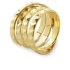 Daisy Knights Stud Wrap Ring - Gold - Image 1