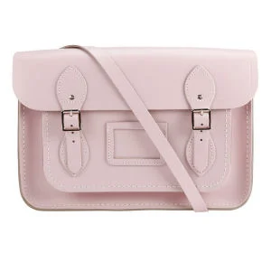 The Cambridge Satchel Company 13 Inch Classic Leather Satchel - Peach Pink Image 1