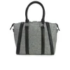 French Connection Women's Gia Tweed Mix Tote - Black/Grey Weave - Image 1
