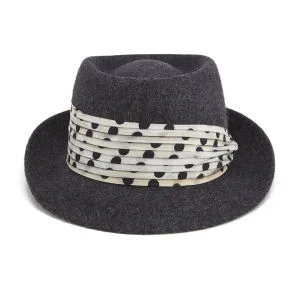 Paul Smith Accessories Women's Felted Trilby Hat - Grey Melange