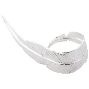 Daisy Knights Large Feather Ring - Silver