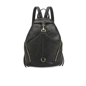 Rebecca Minkoff Women's Julian Leather Zip Backpack - Black Image 1
