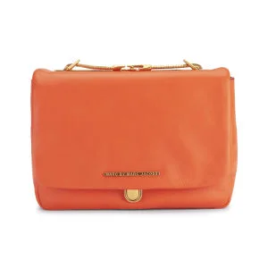 Marc by Marc Jacobs Leather Third of July Formal Chain Strap Cross Body Bag - Spiced Coral