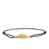 Daisy Knights Feather Friendshp Bracelet - Gold/Black - Image 1