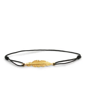 Daisy Knights Feather Friendshp Bracelet - Gold/Black