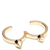 Maria Francesca Pepe Double Finger Ring - Gold and White Pearl - Image 1