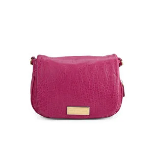 Marc by Marc Jacobs Washed Up The Nash Leather Cross Body Bag - Raspberries