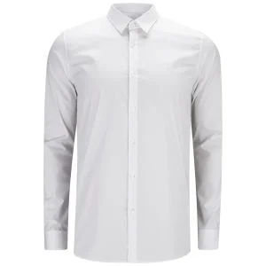 HUGO Men's Efi Slim Fit Cotton Shirt - White