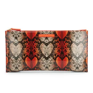 Marc by Marc Jacobs Annabelle Snake Print Clutch Bag - Infra Red Multi