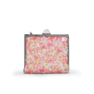 French Connection Women's Chess Sequin Frame Clutch - Sweet Sequin Mix
