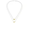 Daisy Knights Heart and Arrow Double Necklace - Gold - Image 1