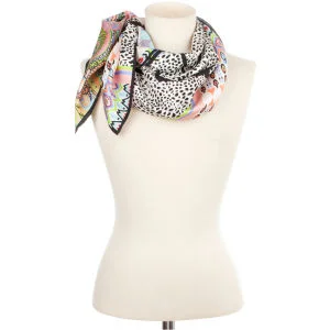 Codello Global Traveller Peace and Love Lion Scarf - Dark Pink