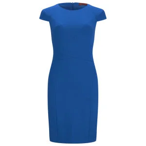 HUGO Women's Kemis Dress - Bright Blue Image 1