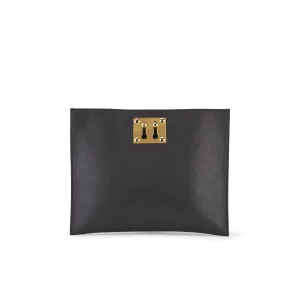Sophie Hulme Women's Keyhole Leather Pouch Bag - Black Image 1