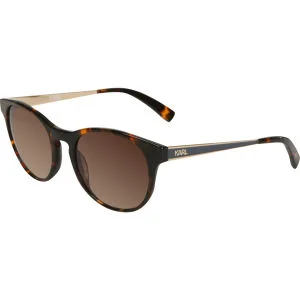 Karl Lagerfeld Oversized Round Sunglasses - Havana