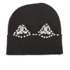 Markus Lupfer Stand Out Jewel Cat Ear Beanie Hat - Black - Image 1