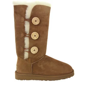 UGG Women's Bailey Button Triplet Boots - Chestnut Image 1