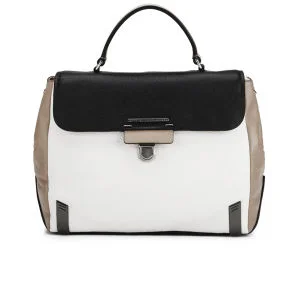 Marc by Marc Jacobs Leather Sheltered Island Top Handle Colour Block Wing Tote Bag - Black Multi Image 1
