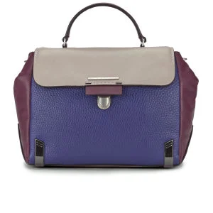 Marc by Marc Jacobs Leather Sheltered Island Top Handle Colour Block Wing Tote Bag - Ultra Blue Multi