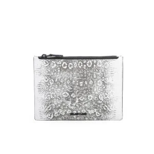 Helmut Lang SM Leather Pouch - White/Black