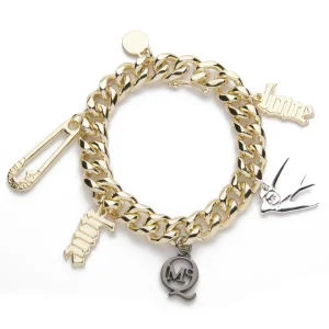 McQ Alexander McQueen Charm Bracelet - Light Shiny Gold
