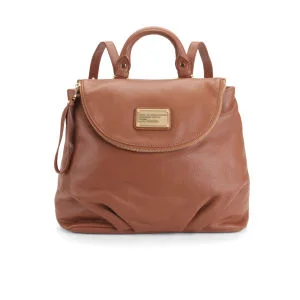 Marc by Marc Jacobs Classic Q Mariska Leather Backpack - Smoked Almond