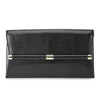 Diane von Furstenberg Women's Lizard Embossed Leather Envelope Clutch Bag - Black - Image 1