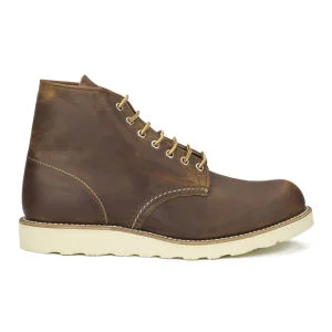 Red Wing Men's 6 Inch Classic Round Toe Leather Lace-Up Boots - Copper Rough and Tough