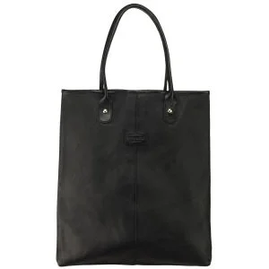 OSPREY LONDON The Zone A4 Leather Tote - Black