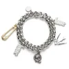 McQ Alexander McQueen Charm Bracelet - Shiny Silver - Image 1