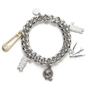McQ Alexander McQueen Charm Bracelet - Shiny Silver